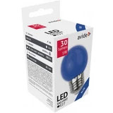 Kép 2/2 - Avide kis gömb LED izzó, E27, 1W, kék