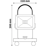 Kép 5/5 - Avide LED Reflektor Akkumulátoros 20W NW 4000K
