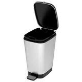 Kép 5/5 - Curver Chic pedálos szemetes, fekete/ezüst, 25L