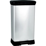 Kép 1/6 - Curver Deco-bin pedálos szemetes, 50l, ezüst