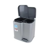 Kép 2/4 - Curver Duo pedálos szelektív szemetes 15l+6l