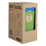 Kép 5/5 - Curver Eco Friendly szelektív hulladékgyűjtő 3x25L