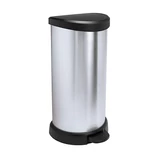 Kép 1/3 - Curver fémhatású pedálos szemetes 40l