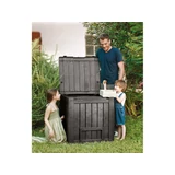 Kép 2/3 - Keter Deco Composter műanyag komposztáló aljzattal 340L, sötétbarna