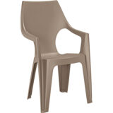 Kép 1/2 - Allibert Dante magas támlás műanyag kerti szék, bézs