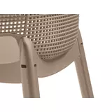 Kép 2/4 - Keter Elisa modern műanyag kerti szék, cappuccino