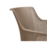 Kép 3/4 - Keter Elisa modern műanyag kerti szék, cappuccino