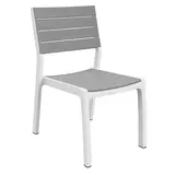 Kép 1/3 - Keter harmony műanyag kerti szék, fehér-világosszürke