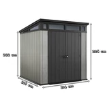 Kép 2/3 - Keter Artisan 7x7 műanyag kerti ház, szürke