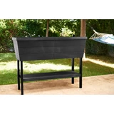 Kép 2/3 - Keter Urban Bloomer műanyag virágláda, 82x37.3x78cm, grafitszürke