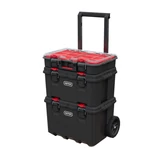 Kép 1/5 - Keter Stack'N'Roll szerszámosláda szett, gurulós, 150L