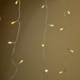 Kép 2/3 - Árkád fényfüggöny, meleg fehér, átlátszó kábel, 220LED, 2x2m