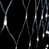 Kép 3/4 - Toldható fényháló, hideg fehér, átlátszó kábel, 96LED, 2x1m