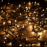 Kép 2/3 - Dekortrend toldható LED fényfüzér, meleg fehér, 4m, 50db