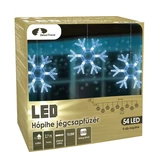 Kép 4/4 - Karácsonyi hópihe ablakdísz, 54LED, 2.7x1m
