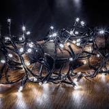 Kép 1/3 - Kültéri fényfüzér, hideg fehér, zöld kábel, 180LED, 9m