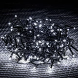 Kép 2/3 - Kültéri fényfüzér, hideg fehér, zöld kábel, 240LED, 12m