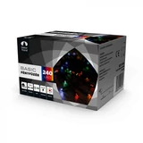 Kép 4/4 - Kültéri fényfüzér, színes, zöld kábel, 240LED, 12m