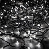 Kép 1/2 - Kültéri fényfüzér, hideg fehér, zöld kábel, 360LED, 18m