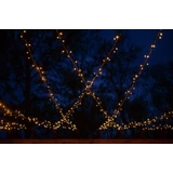 Kép 2/4 - Kontakt fényfüzér, meleg fehér, fekete kábel, 100 LED, 10m