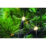 Kép 4/6 - Kontakt fényfüzér, meleg fehér, fekete kábel, 50LED, 5m
