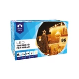 Kép 3/3 - Kontakt fényháló, LED, meleg fehér, fekete kábel, 2x1m
