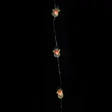Kép 3/5 - Tündérfény hóemberrel, meleg fehér, ezüst kábel, 20LED, 2m