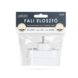 Kép 3/3 - Delight 2-es fali elosztó, földelt, gyerekzárral, 250V