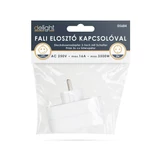 Kép 3/4 - Delight 2-es fali elosztó, kapcsolóval, gyerekzárral, 250V