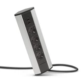 Kép 1/5 - Delight 4-es sarokelosztó, 2db USB, alumínium
