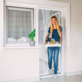 Kép 2/4 - Delight szúnyogháló függöny ajtóra, max. 100x220cm, fehér
