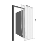 Kép 3/4 - Delight szúnyogháló függöny ajtóra, max. 100x220cm, fehér