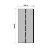 Kép 1/5 - Delight szúnyogháló függöny ajtóra, mágneses, napraforgós, 100x210cm