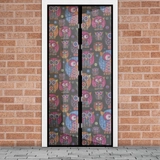 Kép 2/5 - Delight szúnyogháló függöny ajtóra, mágneses, baglyos, 100x210cm