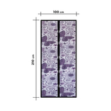 Kép 1/5 - Delight szúnyogháló függöny ajtóra, mágneses, lila pillangós, 100x210cm