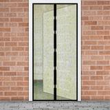 Kép 2/5 - Delight szúnyogháló függöny ajtóra, mágneses, virágos, 100x210cm