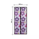 Kép 1/4 - Delight szúnyogháló függöny ajtóra, mágneses, színes virágos, 100x210cm