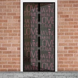 Kép 2/4 - Delight szúnyogháló függöny ajtóra, mágneses, "Love", 100x210cm