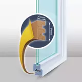 Kép 2/3 - Delight öntapadós ajtó- ablakszigetelő, E-profil, 4mmx6m, barna