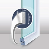 Kép 2/4 - Delight öntapadós ajtó- ablakszigetelő habszalag 10x5mm, 6m, fehér