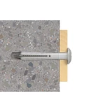 Kép 2/4 - Fischer N P beütődübel, lencsefejű cinkkel galvanizált csavarral 6x40mm, 50db
