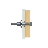 Kép 2/3 - Fischer HM üreges fémdübel, hatlapfejű csavarral 8x54mm SS