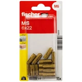 Kép 2/6 - Fischer MS sárgarézdübel 6x22mm K NV, 15db