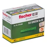 Kép 6/6 - Fischer SX Green dübel, peremmel 6x30mm, 90db