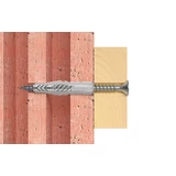 Kép 2/6 - Fischer UX univerzális dübel, peremmel és csavarral 10x60mm R S, 10db
