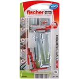 Kép 2/12 - Fischer DuoPower WH dübel 8x40mm, derékszög kampóval 4db