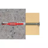 Kép 4/12 - Fischer DuoPower WH dübel 10x50mm, derékszög kampóval 2db