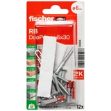 Kép 2/12 - Fischer DuoPower RB polcrögzítő 6x30mm, csavarral 12db