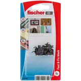 Kép 1/4 - Fischer Fast&amp;Fix fekete SB-kártya 8db
