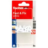 Kép 1/5 - Fischer Fast&amp;Fix fehér SB-kártya 8db